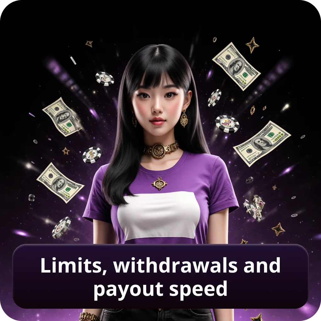 Limits, withdrawals and payout speed